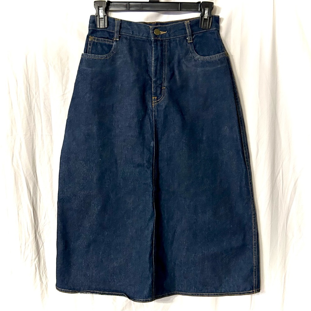 Vintage Dark Blue Denim Skirt